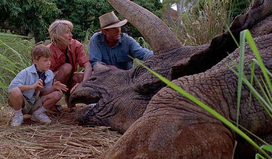 Jurassic Park - Scena del Triceratopo